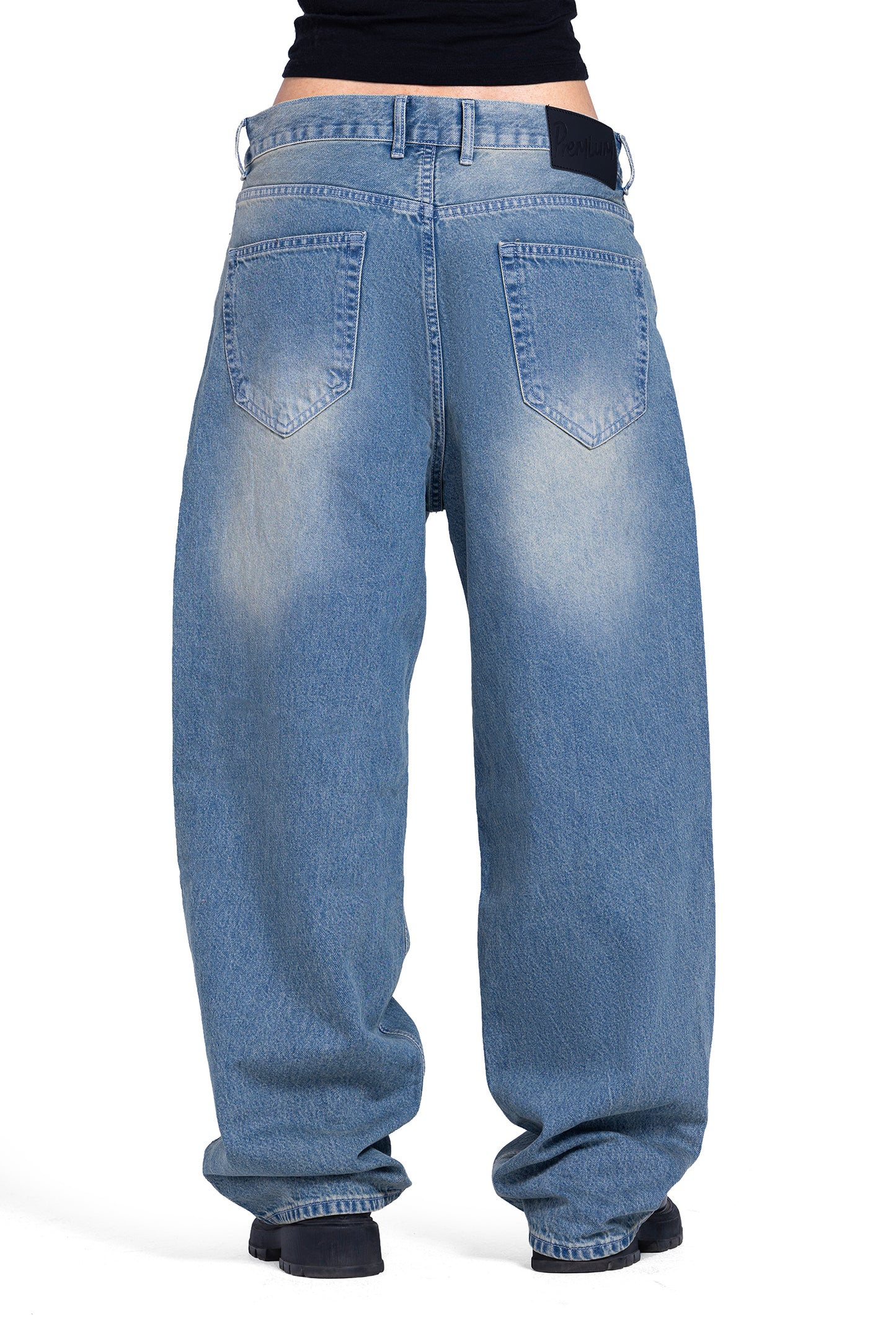 Real bagy in light wash