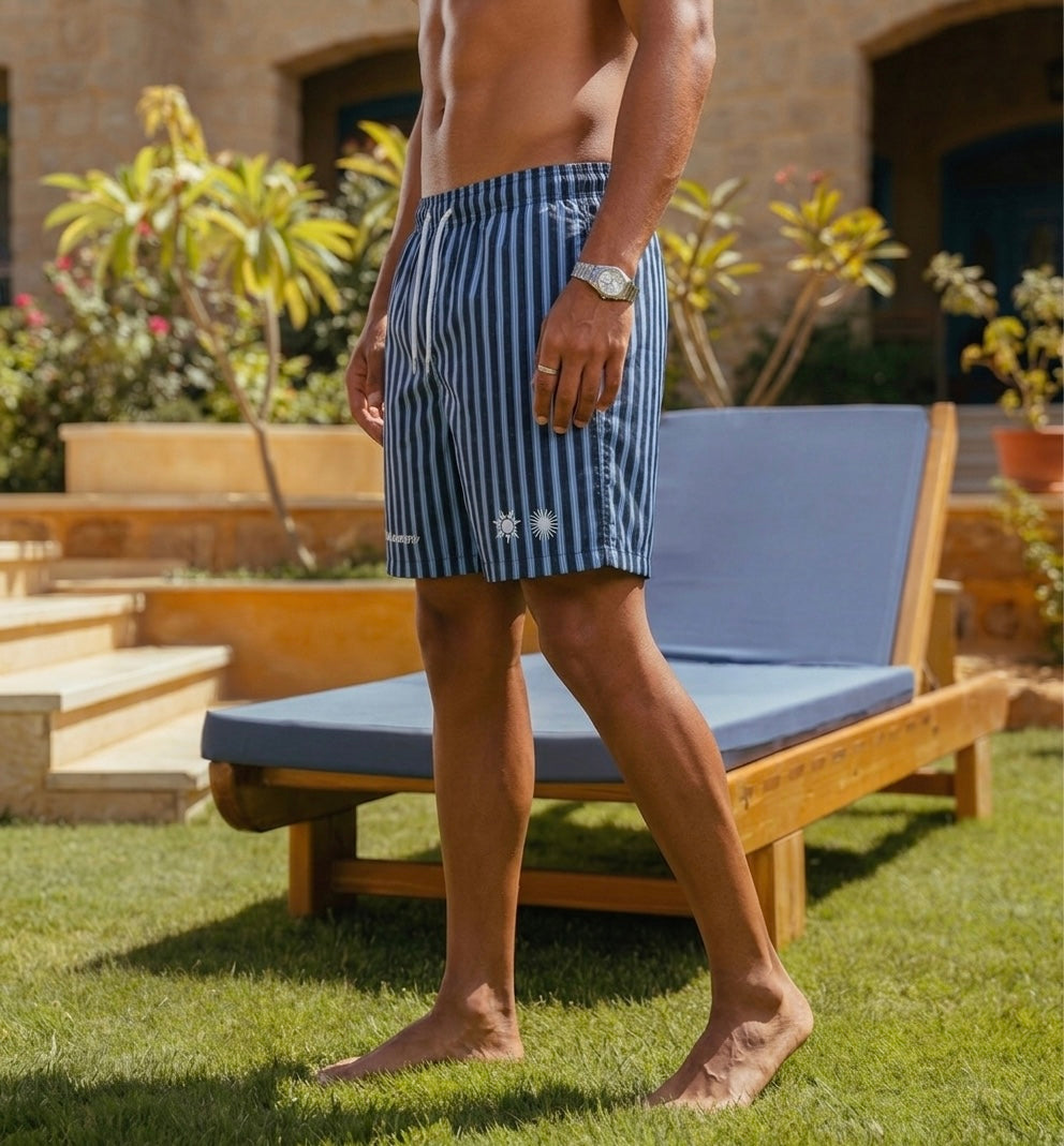 STRIPED SWIMSHORT