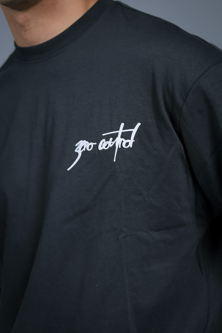 DARK GRAY DOUPLE SLEEVE SHIRT