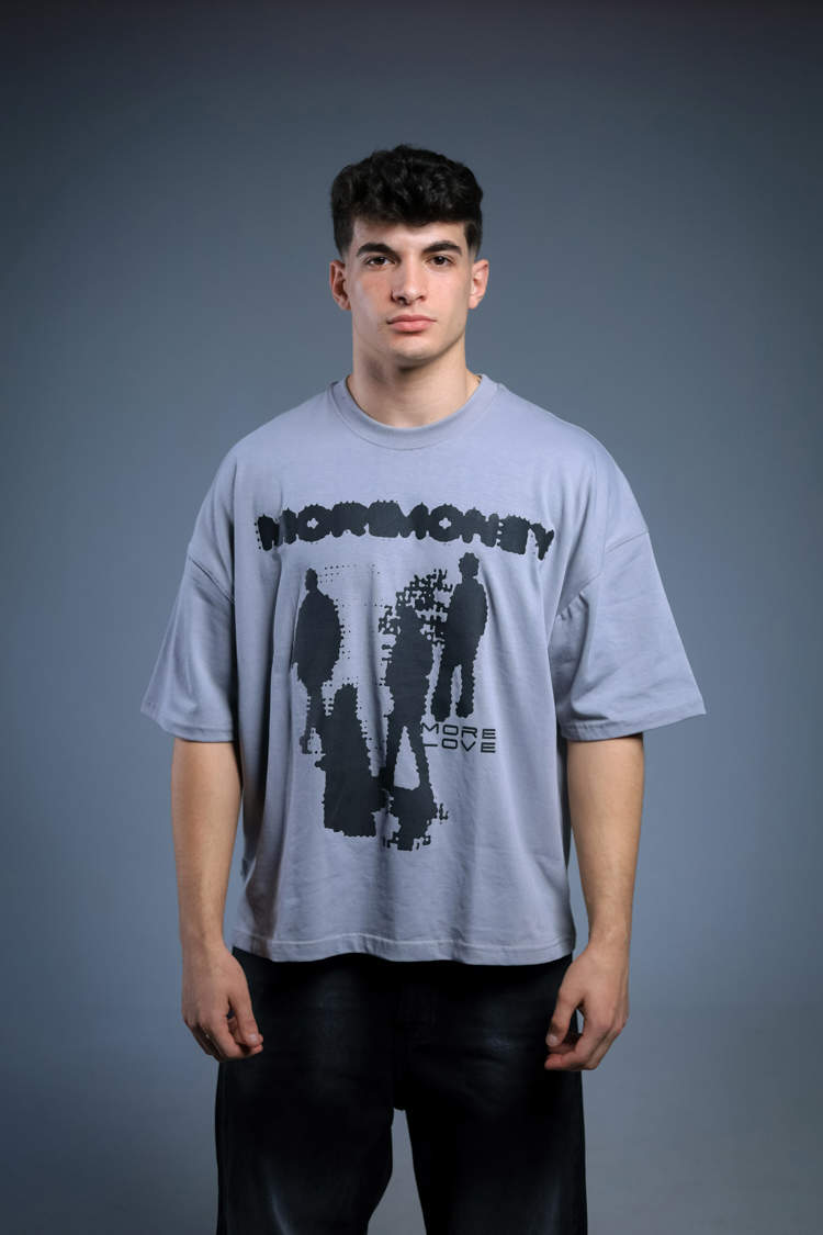 GRAY MORE LOVE T-SHIRT